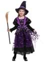 Girls Light Up Purple Bat Witch Costume Alt 2