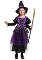 Girls Light Up Purple Bat Witch Costume Alt 5