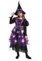 Girls Light Up Purple Bat Witch Costume Alt 7