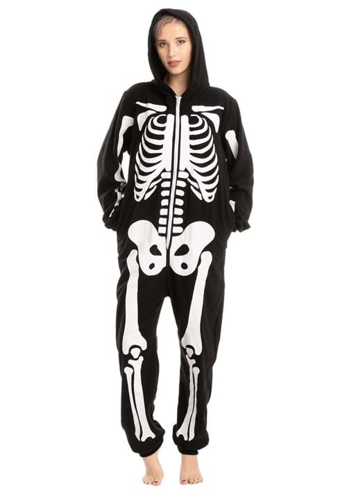 Hooded Skeleton Adult Onesie