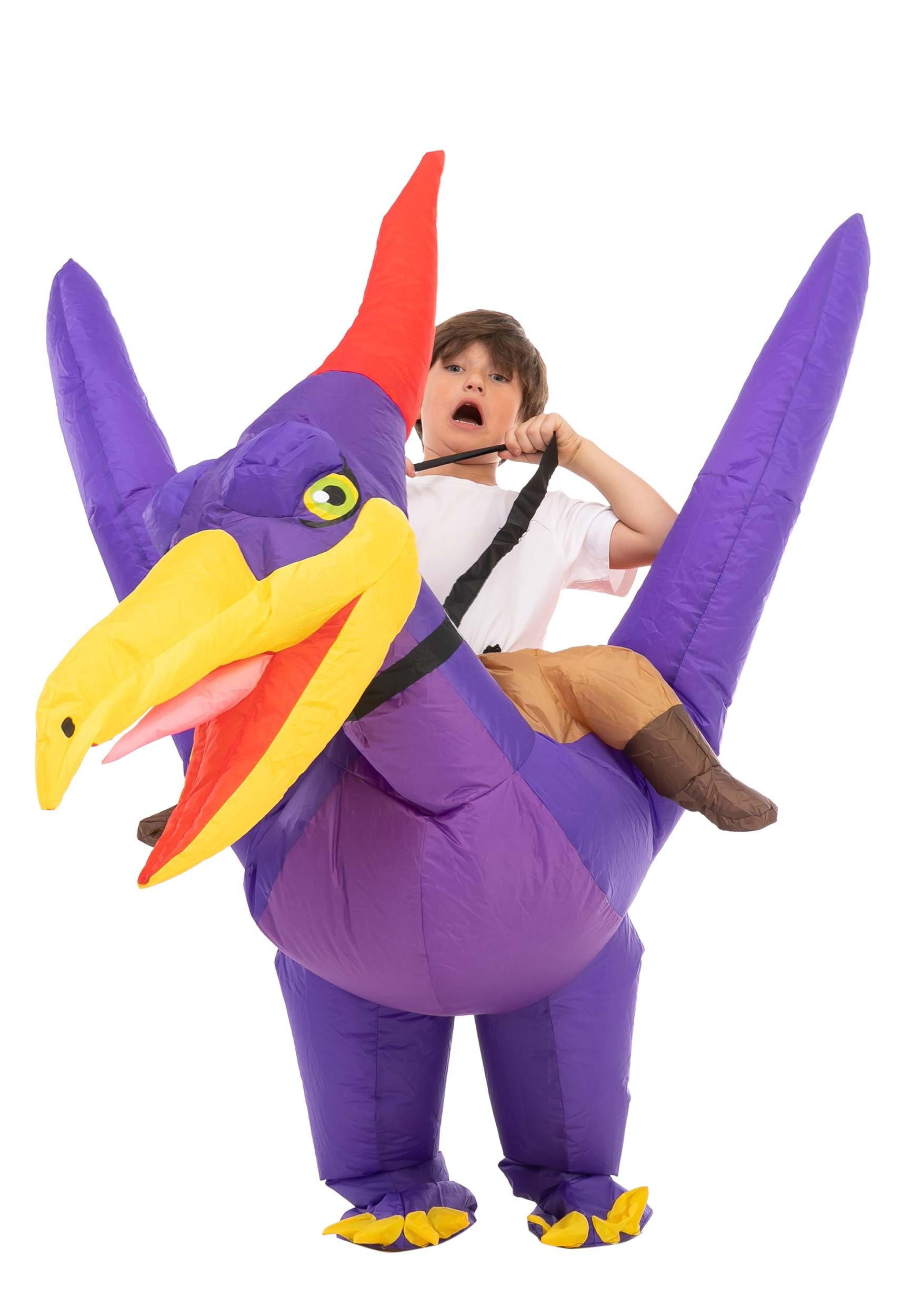 Disfraz de conducción inflable-a-Pteranodon para niños Multicolor Colombia