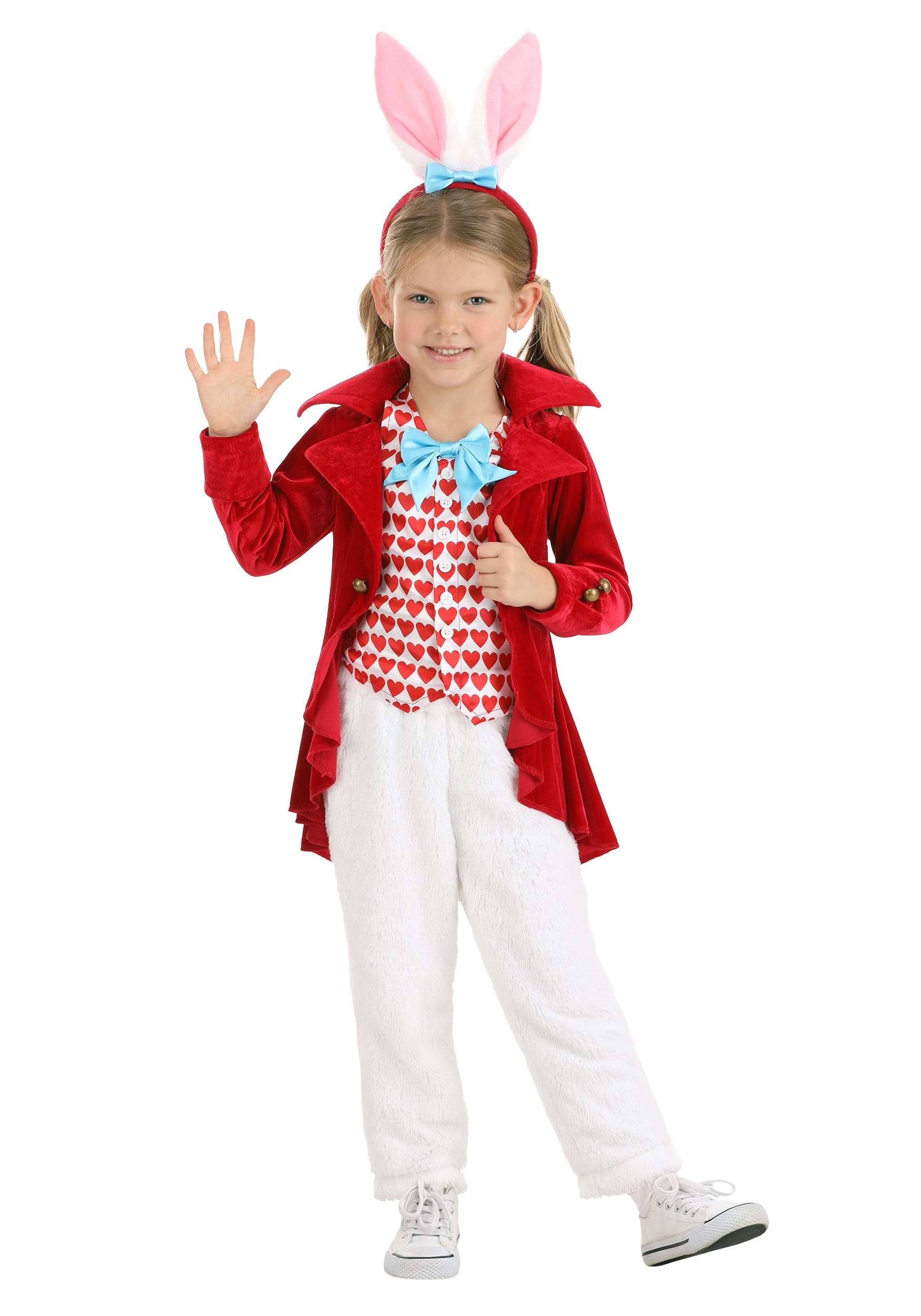 Girl's Dignified White Rabbit Toddler Costume , Kid's Storybook Costumes
