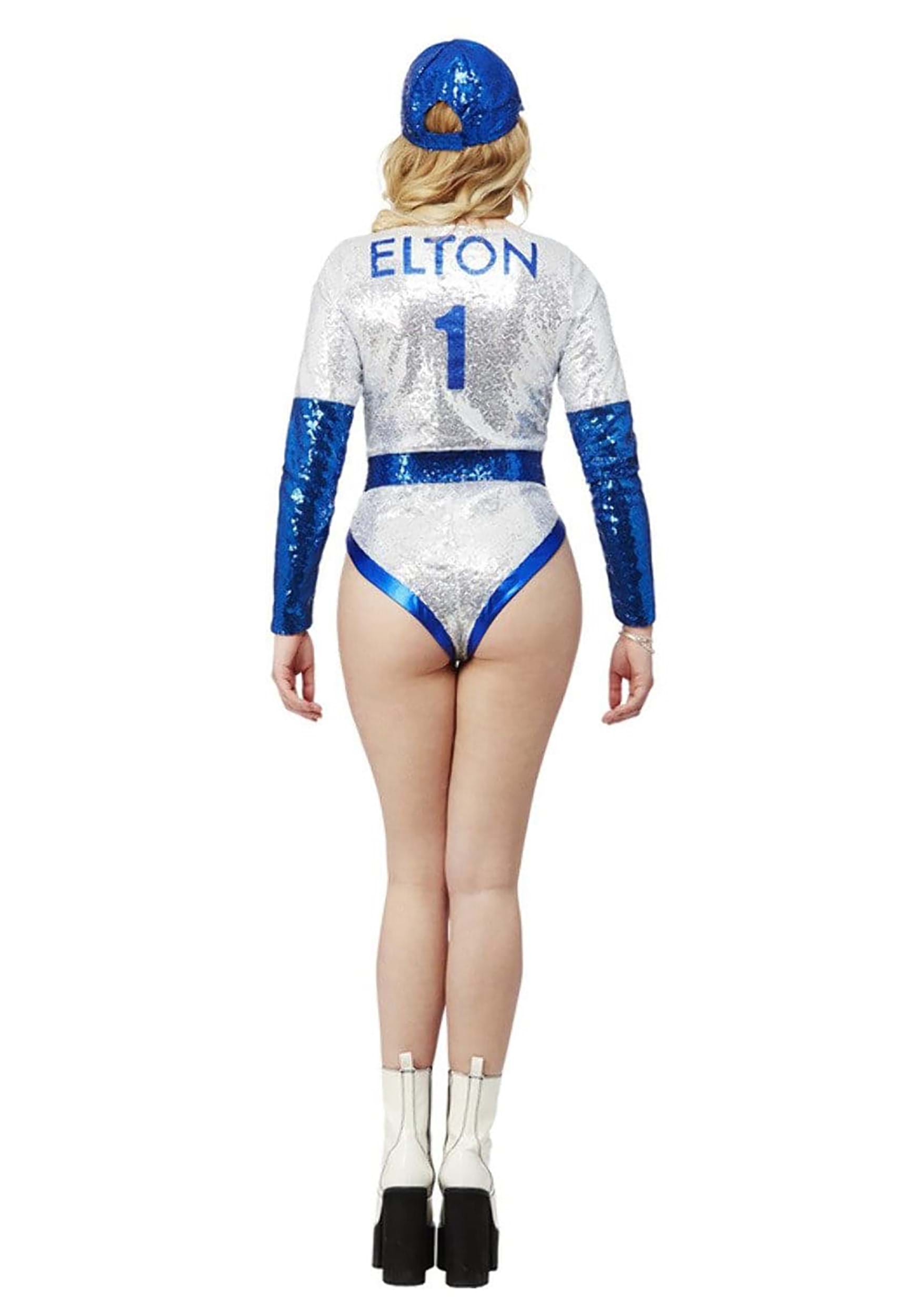 Elton John Deluxe Sequin Women's Baseball Costume