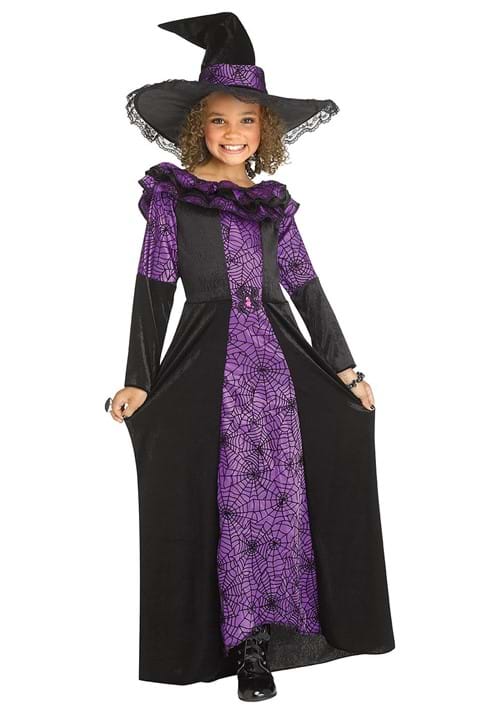 Purple Spider Witch Girl's Costume