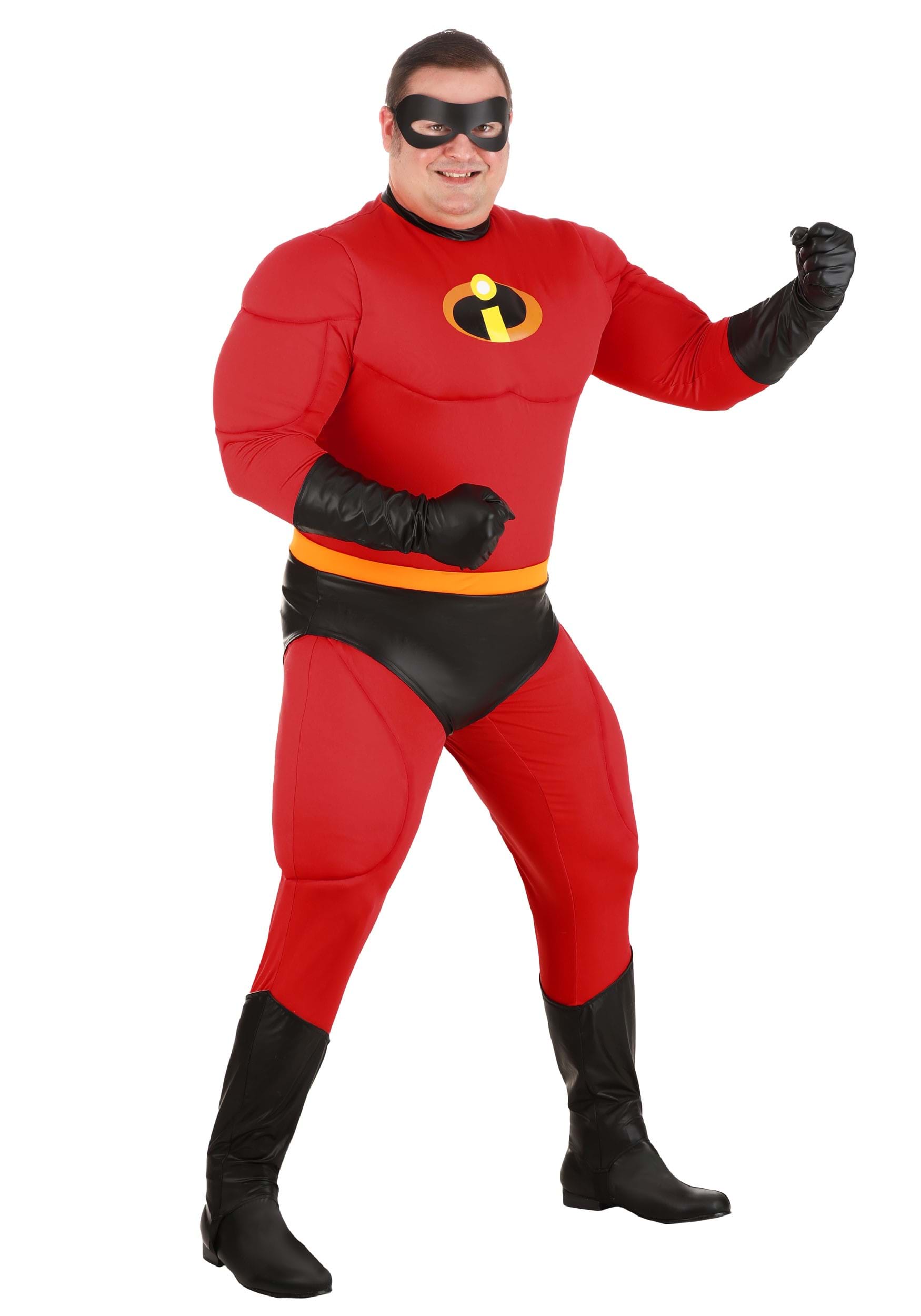 Photos - Fancy Dress Disney FUN Costumes  The Incredibles Plus Size Deluxe Mr. Incredible Costum 