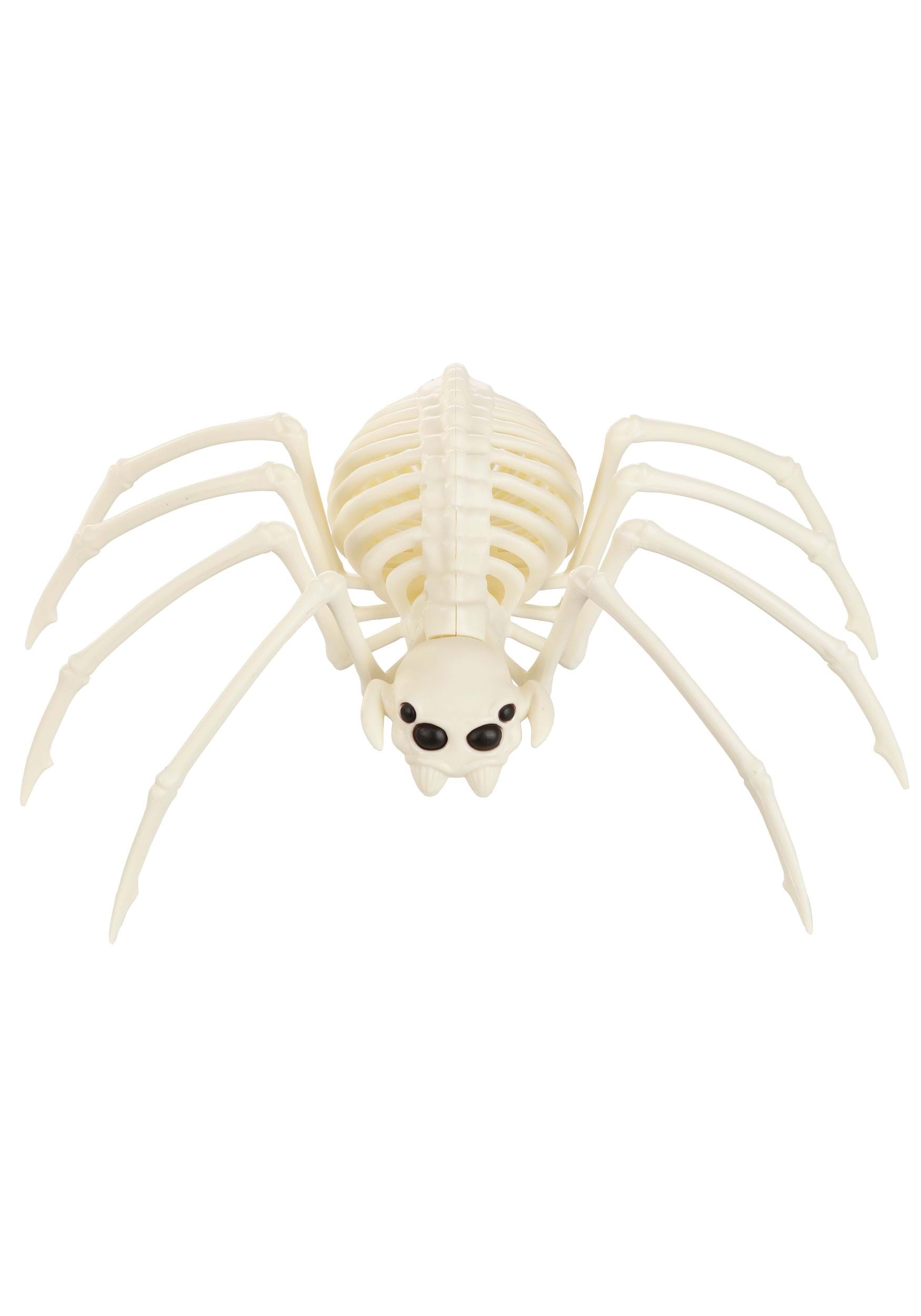13.6" Black Light Ghostly Spooky Spider Skeleton Decoration | Spider Decorations