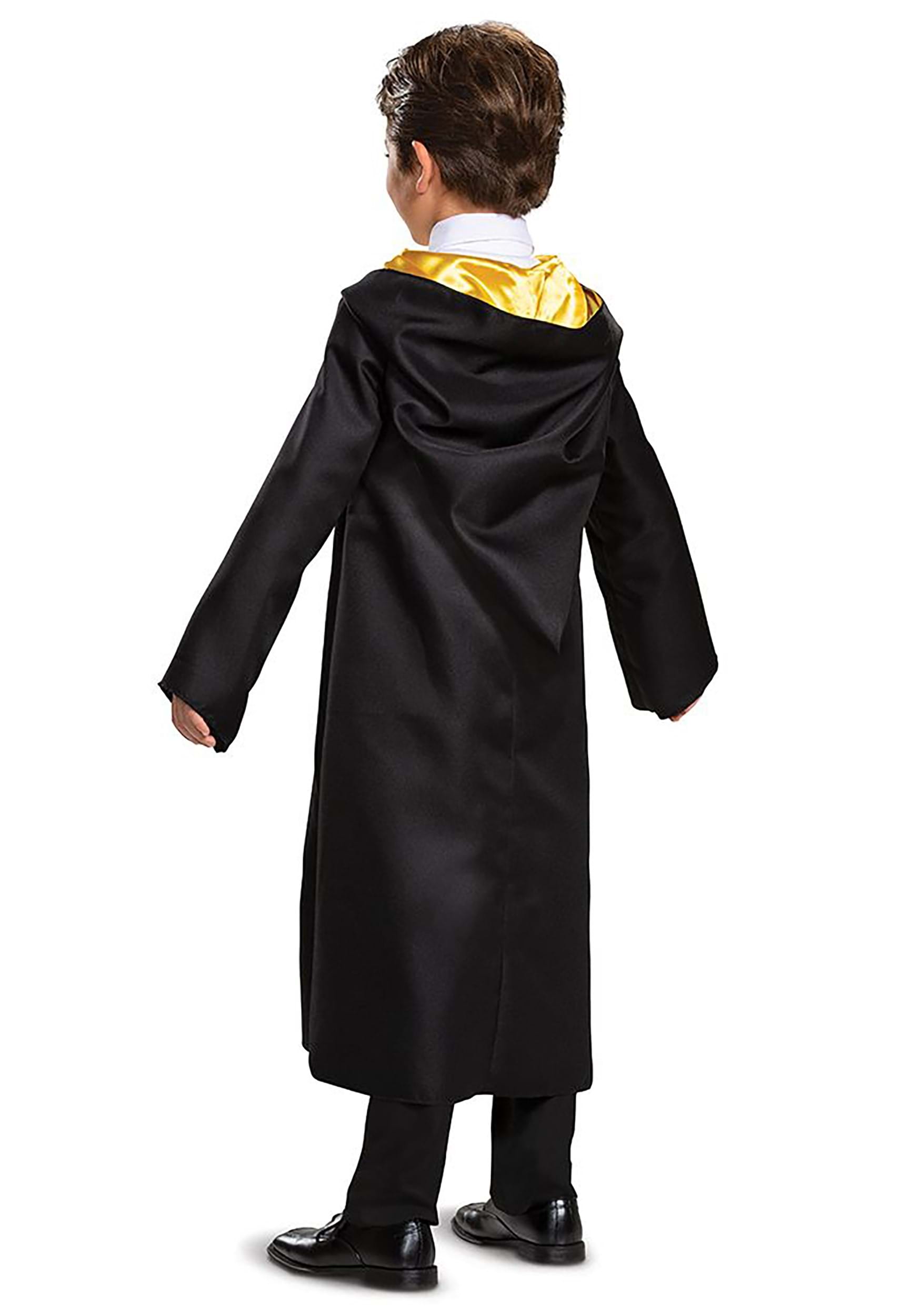 Black & Yellow Kids Size Small 4-6 Harry Potter Hufflepuff Robe Classic Childrens Costume Accessory 