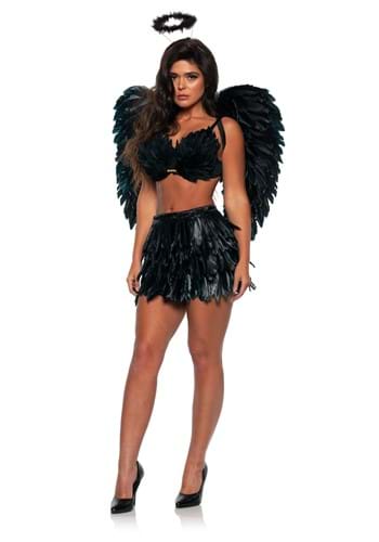 Womens Dark Angel Feather Skirt and Top