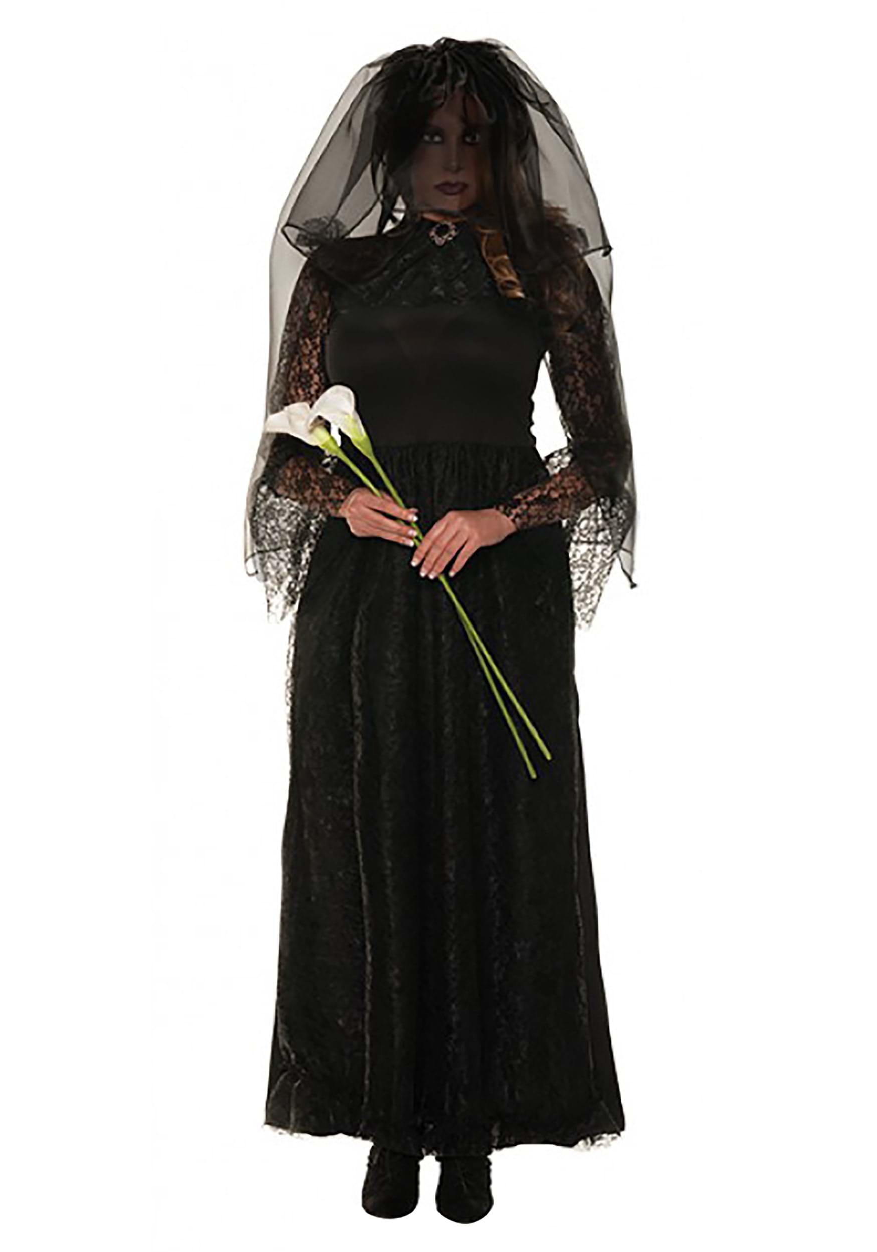 Disfraz de dahlia negro para mujeres Multicolor