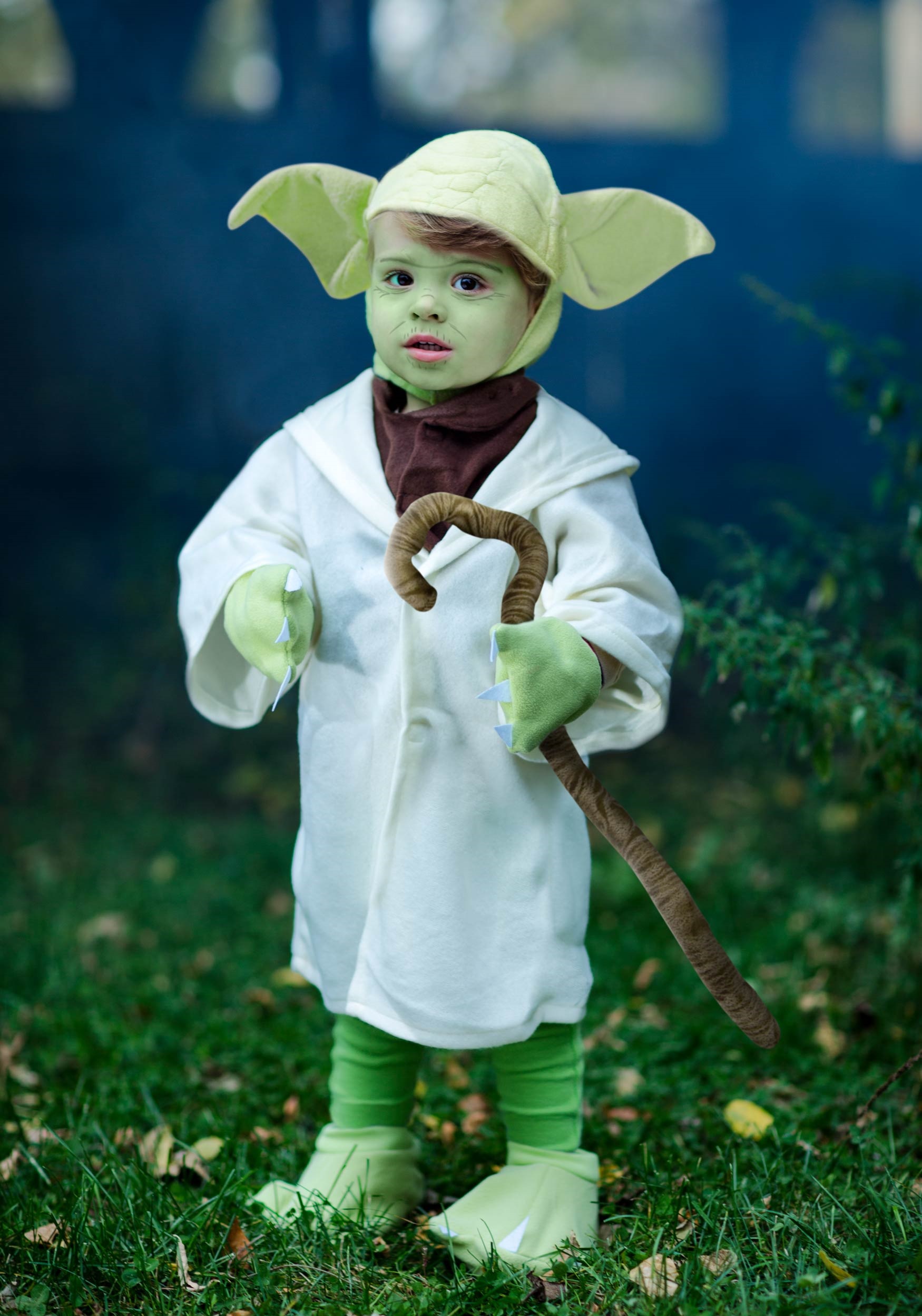 Disfraz de cosplay para bebé Yoda, vestido de fiesta para niños