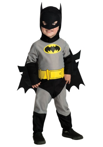 Baby Batman Kids Costume | Kids Superhero Costumes | Kids | Boys | Black/Gray | XS | Rubies Costume Co. Inc