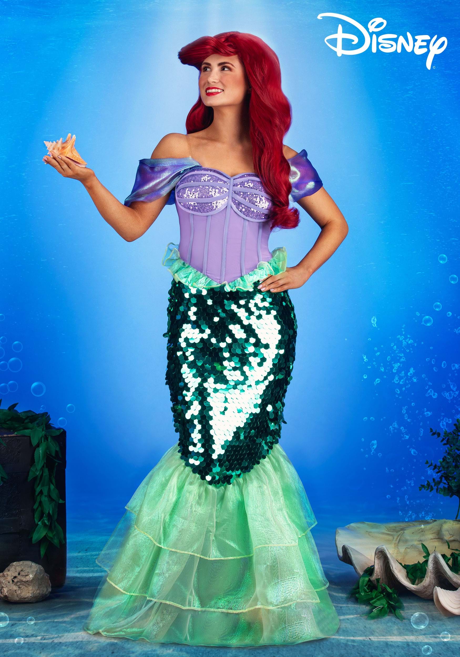  Fun Costumes Disney Princess Ariel Dress for Women