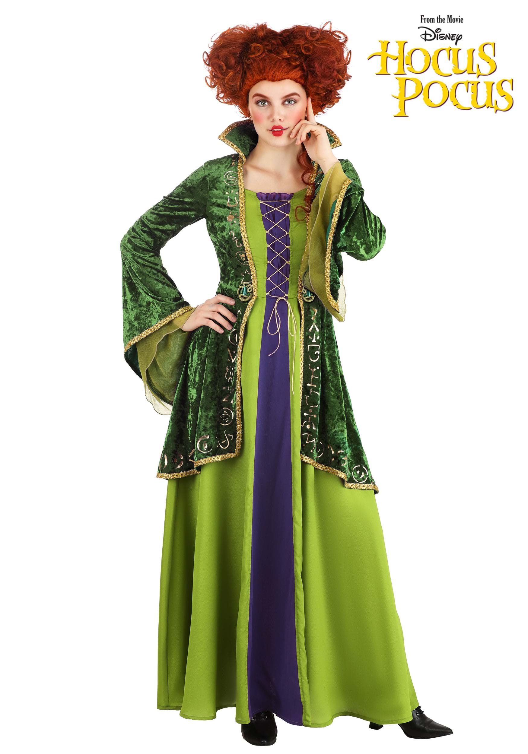 Spirit Halloween Adult Hocus Pocus Winifred Sanderson Deluxe Costume | Officially Licensed