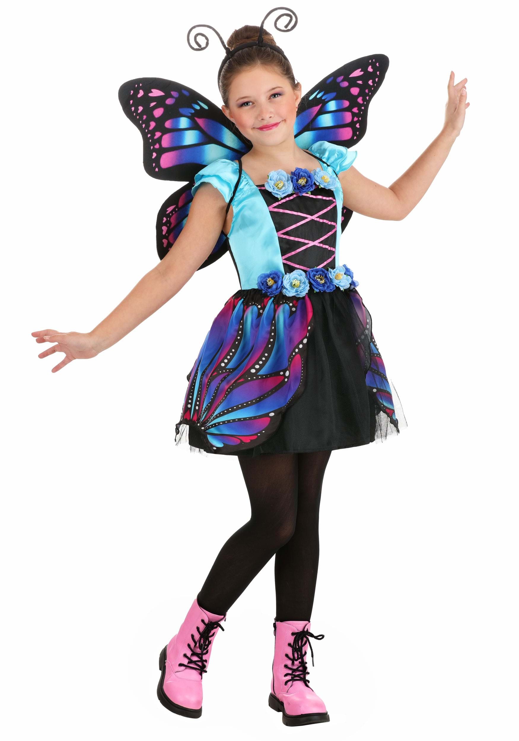 Amazon.com: Electric Glowing Fairy Wings for Kids Girls Butterfly Fancy  Dress Up Costume Party Dress for Halloween Cosplay (Colorful Without Light,  One Size) : Toys & Games