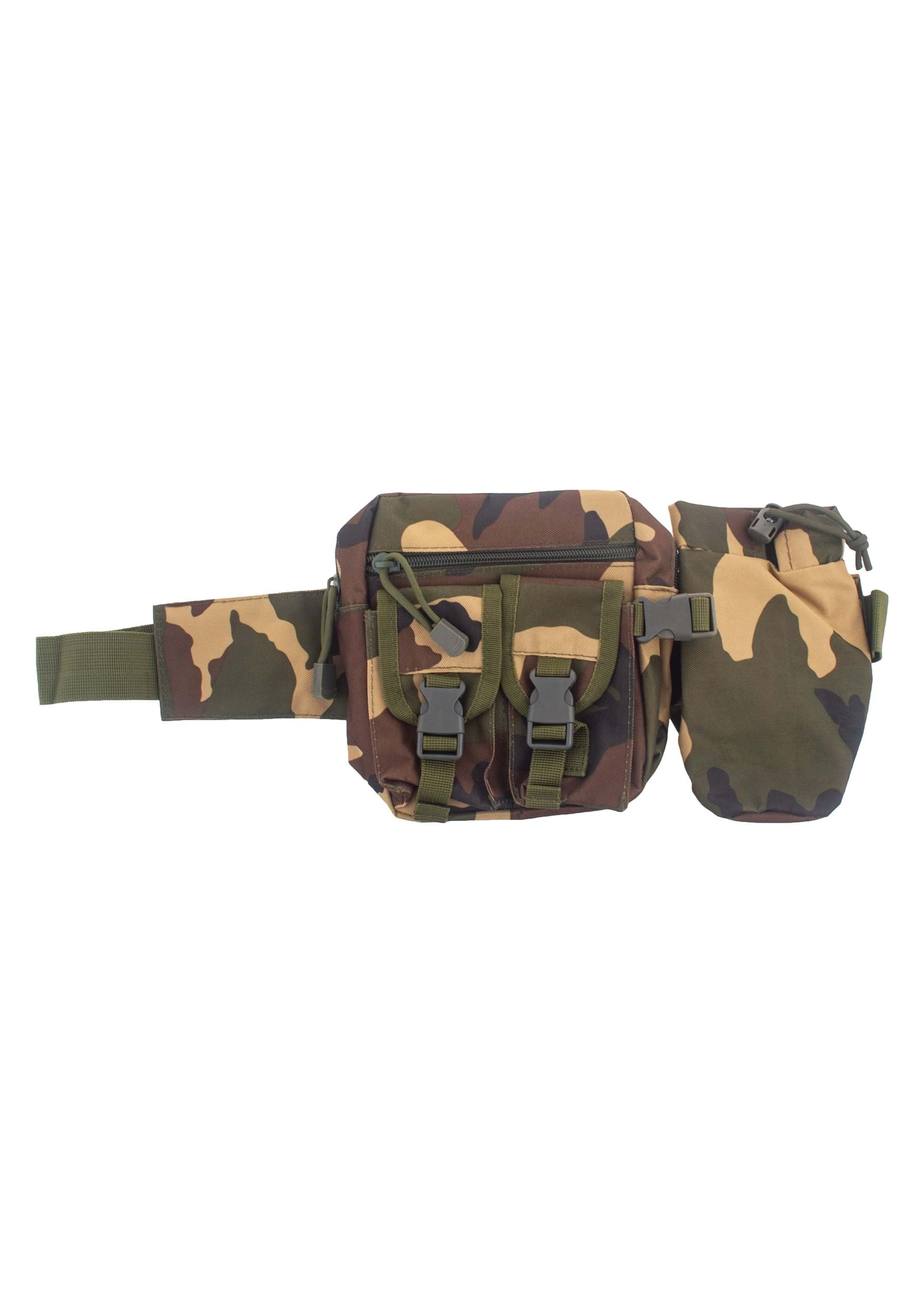 Bolsa de cinturón militar de camuflaje Multicolor