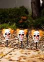 3 Piece Light Up Clown Head Stakes with Sound