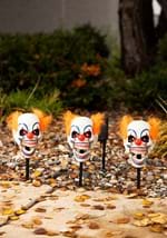 3 pcs. Light Up Clown Head Stakes with Sound & Mov Alt 2