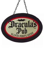 Light Up Draculas Pub Sign Decoration Alt 2