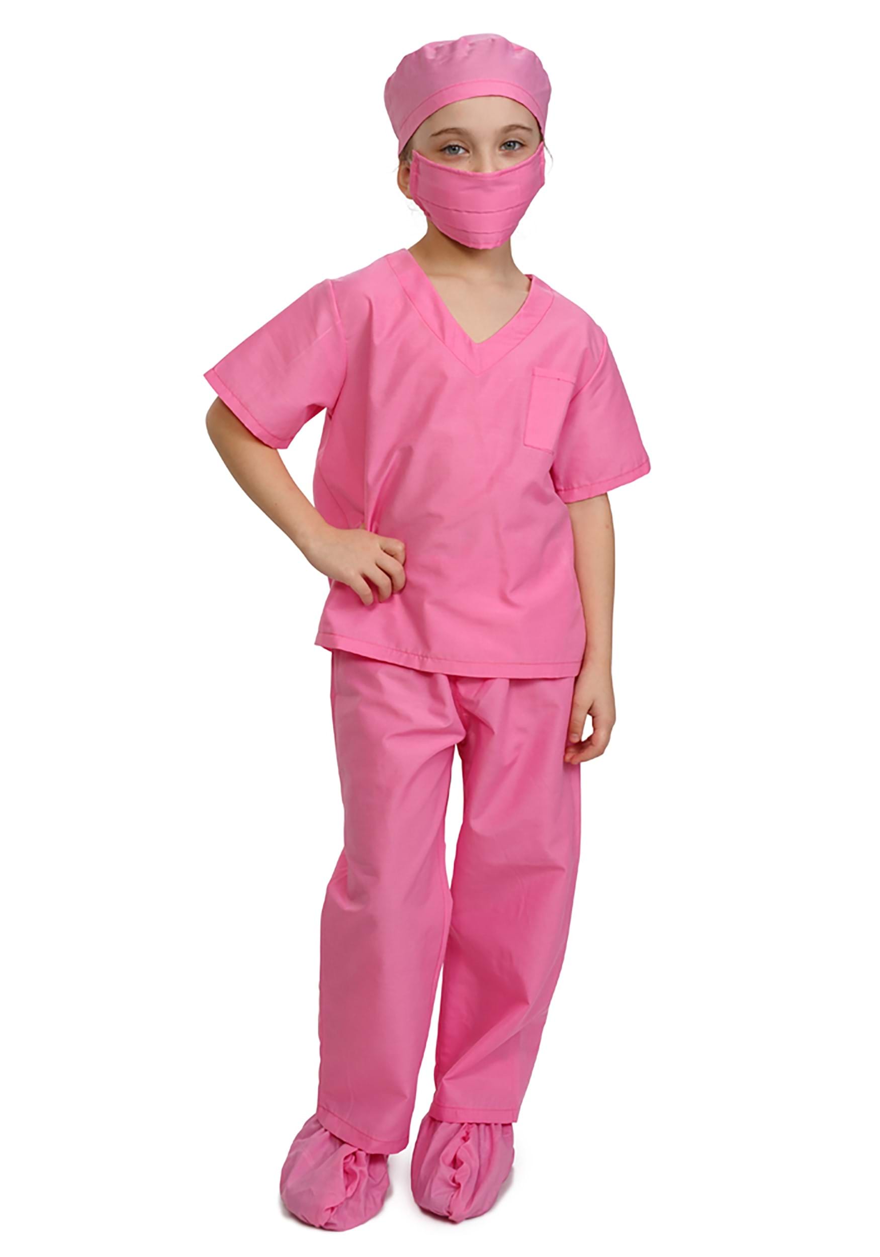 Pink Doctor Scrubs para niñas Multicolor