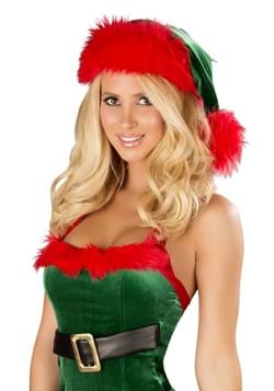 Green with Red Faux Elf Hat