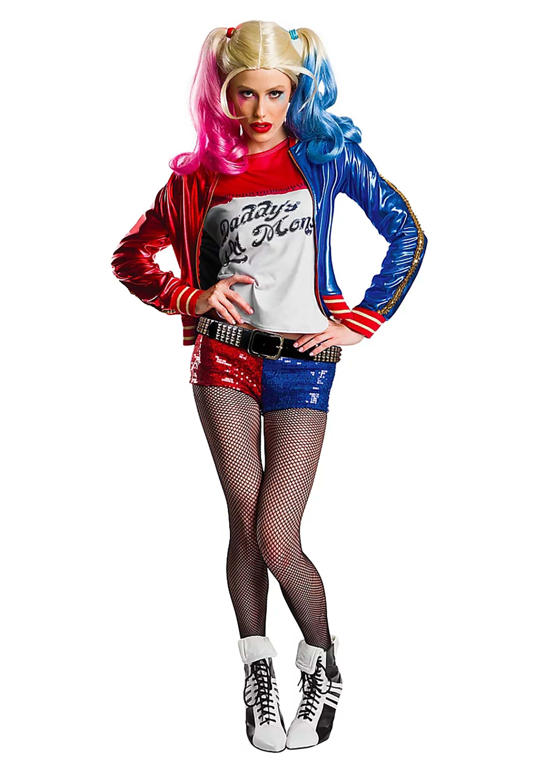 Brand New Premium Harley Quinn Girls Dress Child Costume 