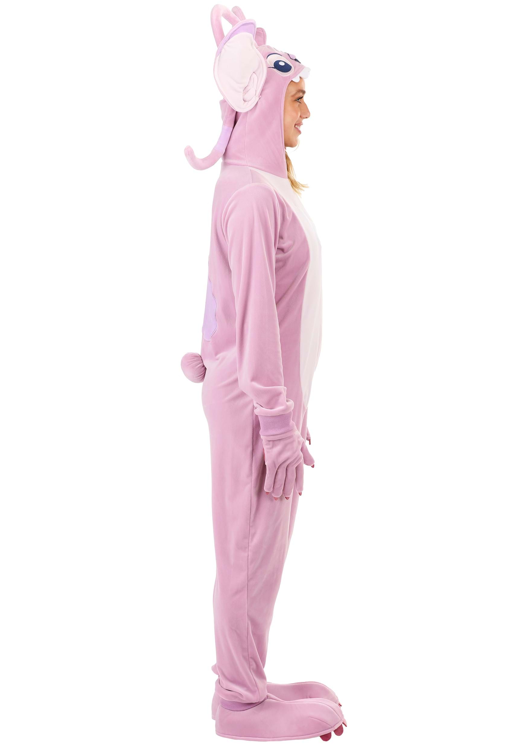 Lilo & Stitch Angel Scrump Onesie Pajamas Group Costume For Adult