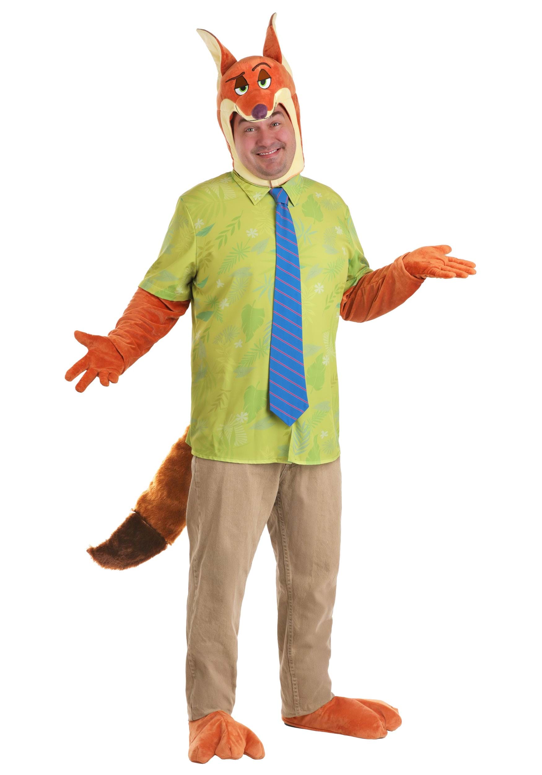 Plus Size Disney Zootopia Nick Wilde Men's Costume | Disney Costumes