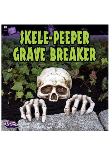Light Up Skeleton Peeper Grave Breaker Decoration | Skeleton Decorations