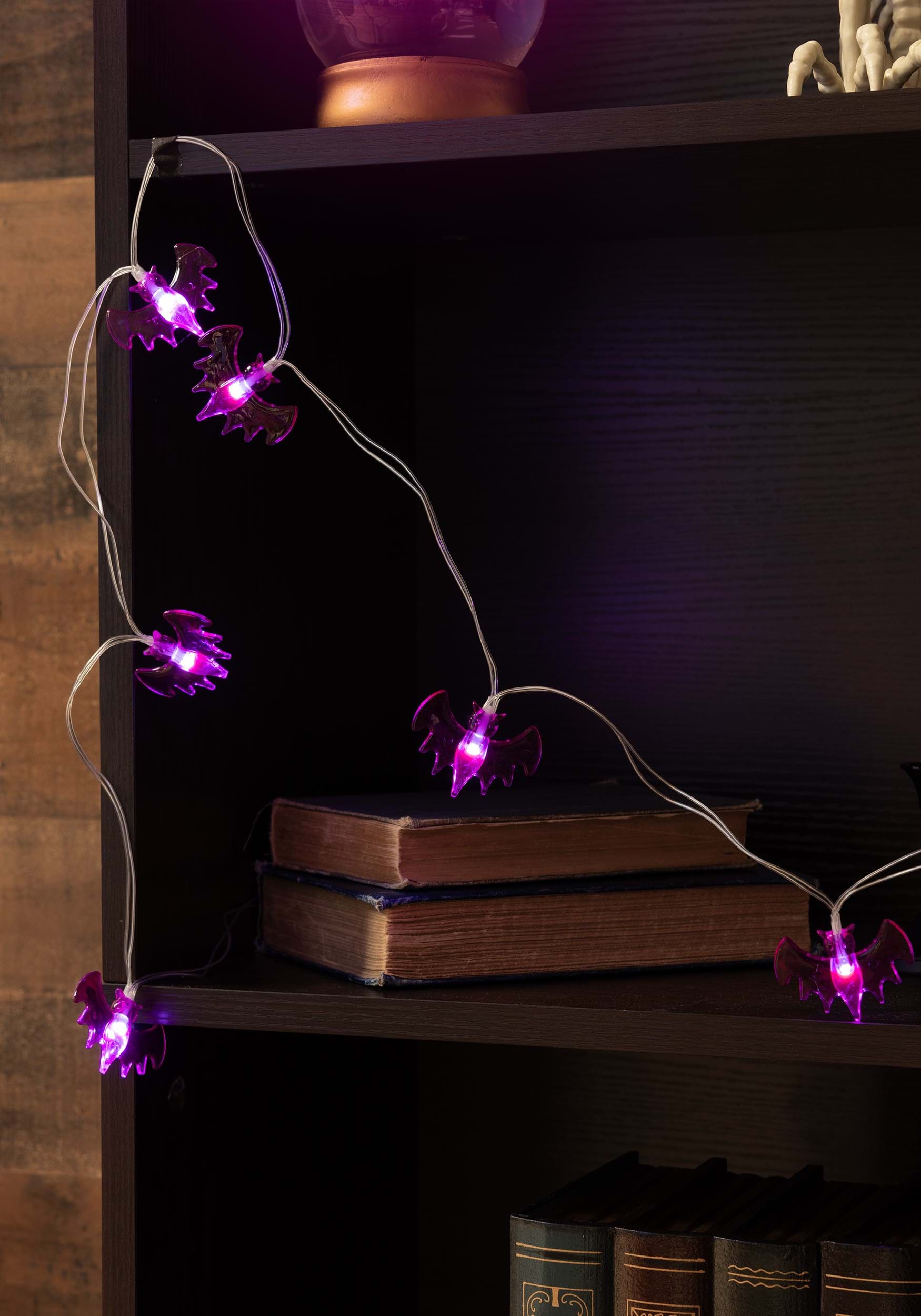 String Light of Red Halloween Bats Decoration