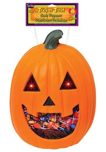 Light Up Jolly Jack Pumpkin Door Candy Bowl