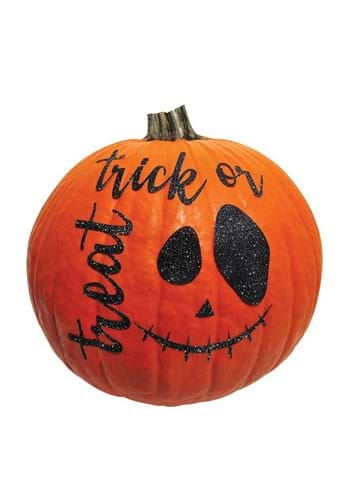 Trick Or Treat Glitter Sticker Pumpkin Kit