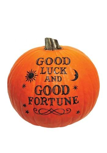 Good Luck Pumpkin Glitter Sticker Kit