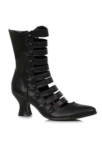 Womens Black Vintage Strap Boot
