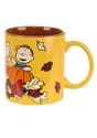 Peanuts Group in Pumpkin Patch 20oz Ceramic Mug Alt 1