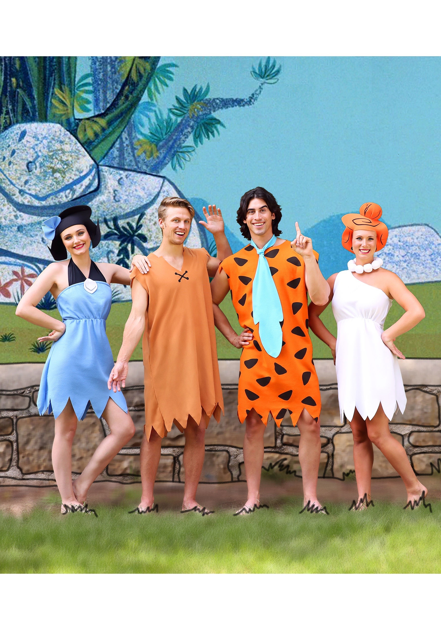 Adult Licensed 70s TV Flintstones Fred Flintstone Mens Fancy Dress Costume SALE 