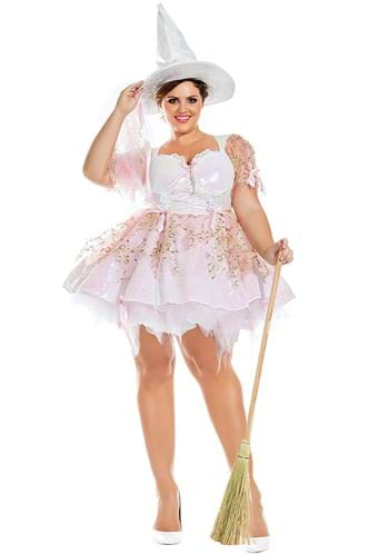 Women's Plus Size White Magic Witch