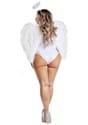 Womens Sexy Plus Size Sparkle Angel Costume Alt 1