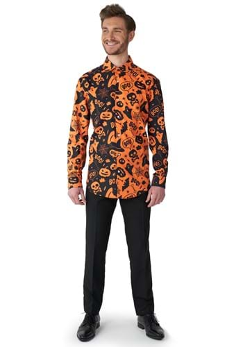 Suitmeister Button Up Men's Halloween Icon Shirt