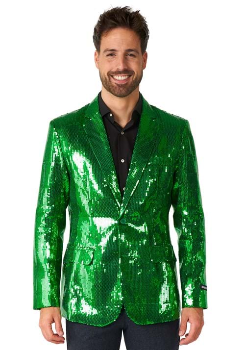 Mens Suitmeister Sequins Green Blazer