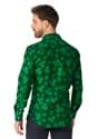 Mens Suitmeister Button Up St. Pats Green Shirt Alt 2