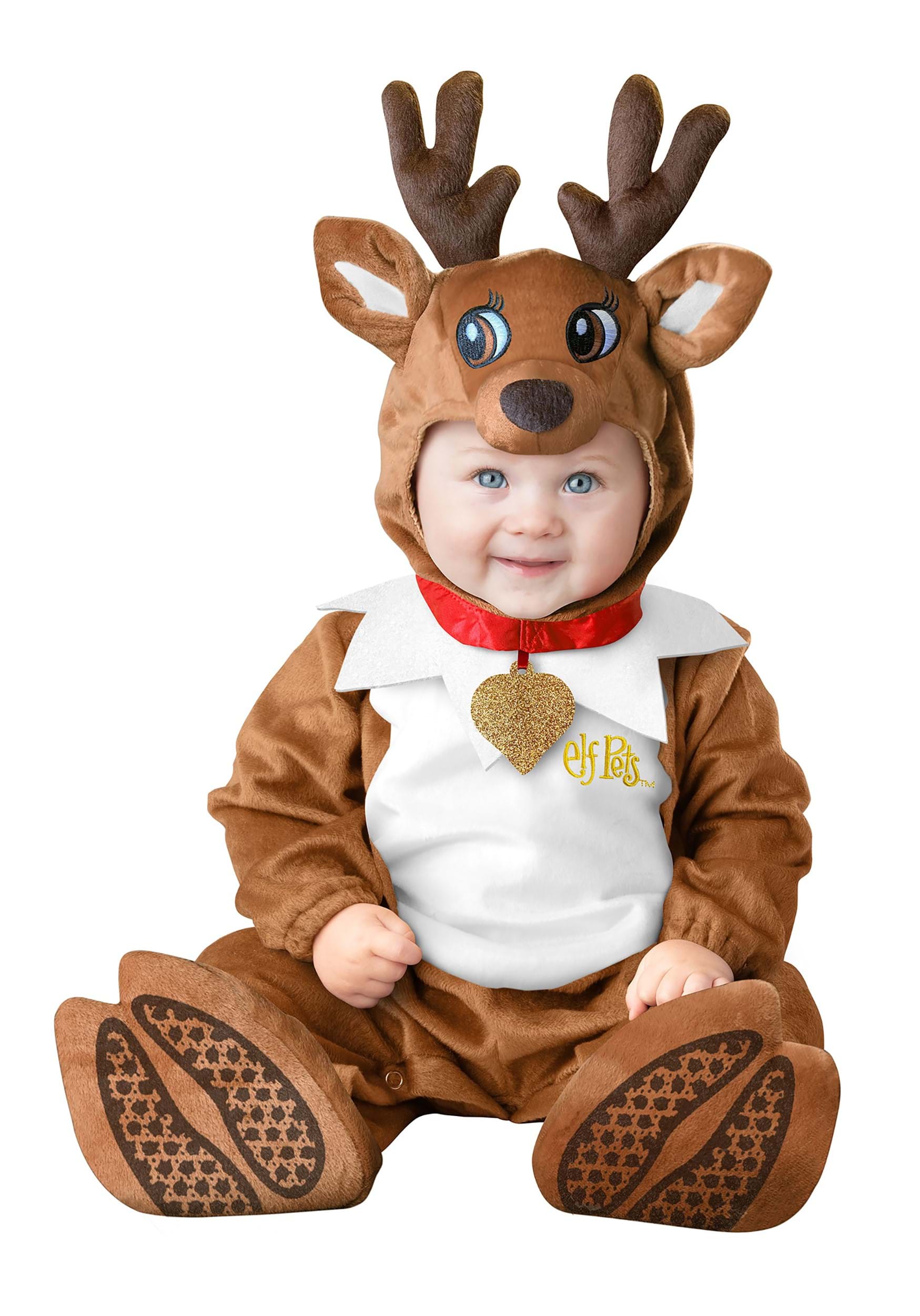 Disfraz de bebé de reno de mascotas elfos Multicolor