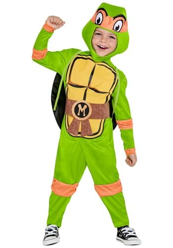 Teenage Mutant Ninja Turtles Toddler Boys Zip Up Cosplay Costume Coverall and Masks Newborn to Big Kid, Boy's, Size: 2T