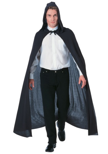 Black Hooded Cape image