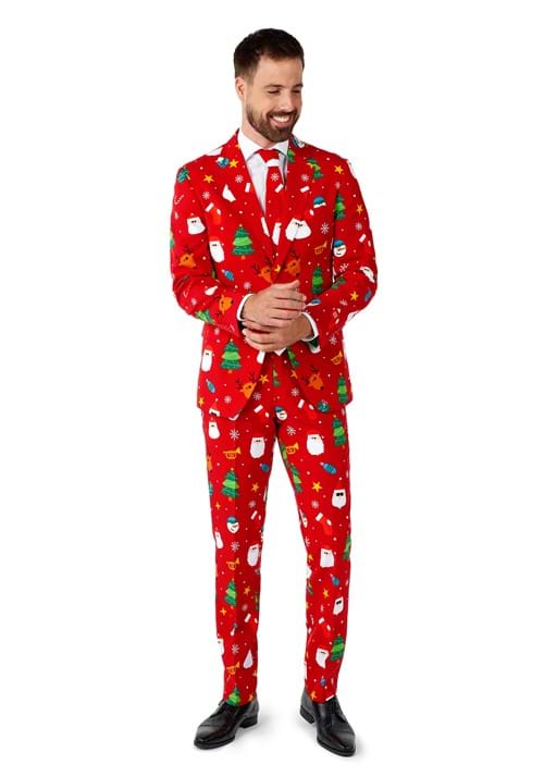 Mens Opposuits Christmas Festivity Red Suit