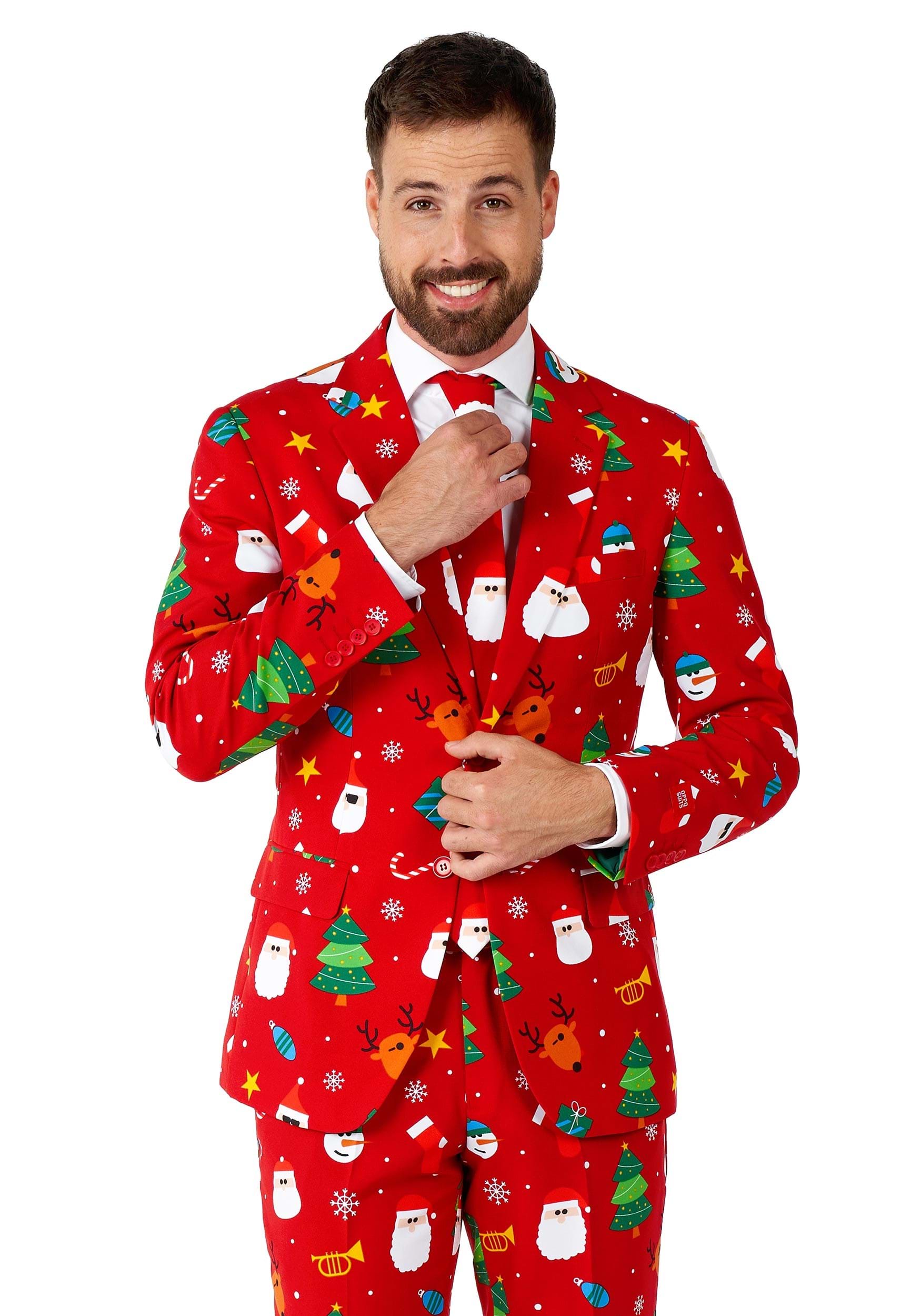 Opposuits Christmas Festivity Men's Red Suit