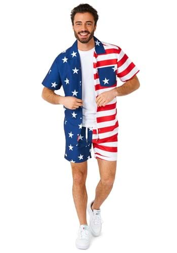 Mens Opposuits American Flag Summer Loungewear 