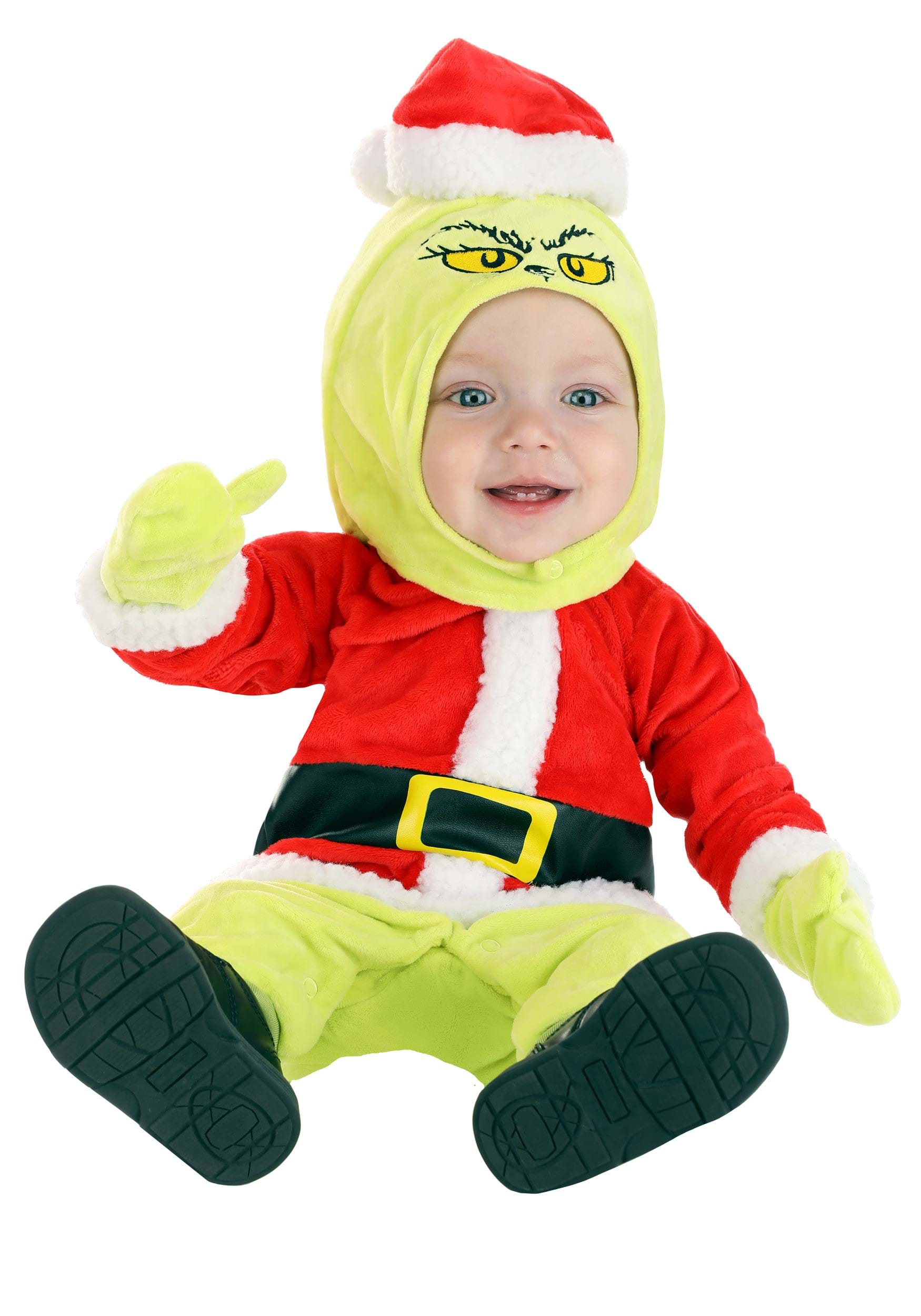 Photos - Fancy Dress SanTa FUN Costumes The Grinch Infant  Costume Black/Green/Red 