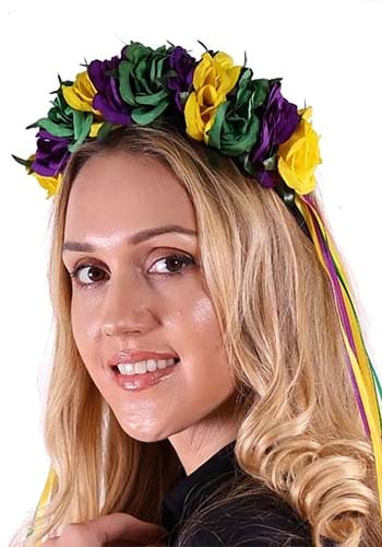 Mardi Gras Floral Crown