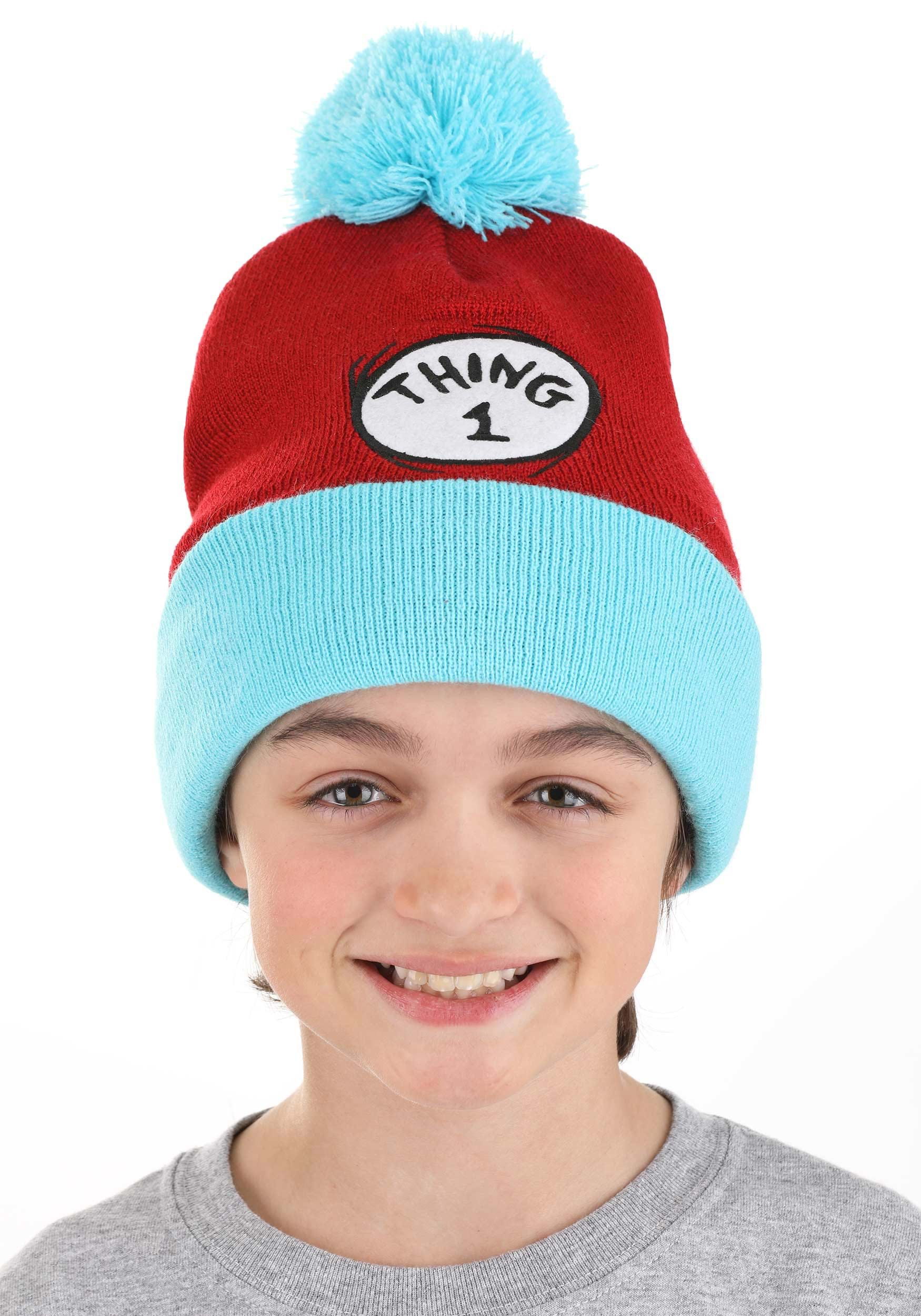 Thing 1 Dr. Seuss Pom Beanie