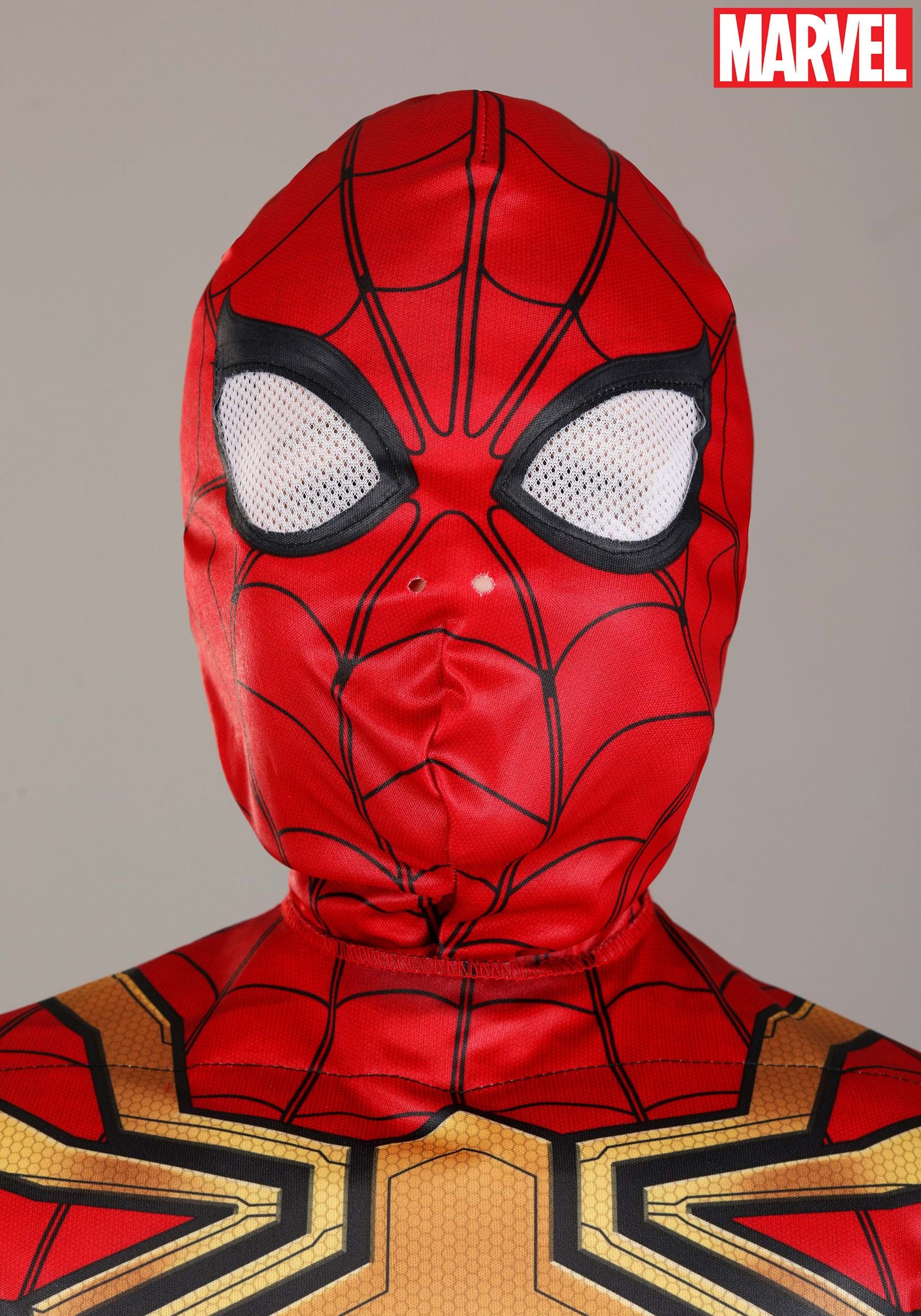 thumbnail image 2 of Spiderman Far From Home Cosplay Kids Jumpsuit – Boys Superhero Costume With Mask, Red & Black 2 of 6